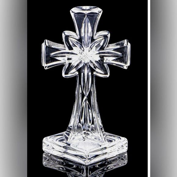 Crystal Cross by Waterford Fine Crystal 4" original box - Picture 3 of 8
